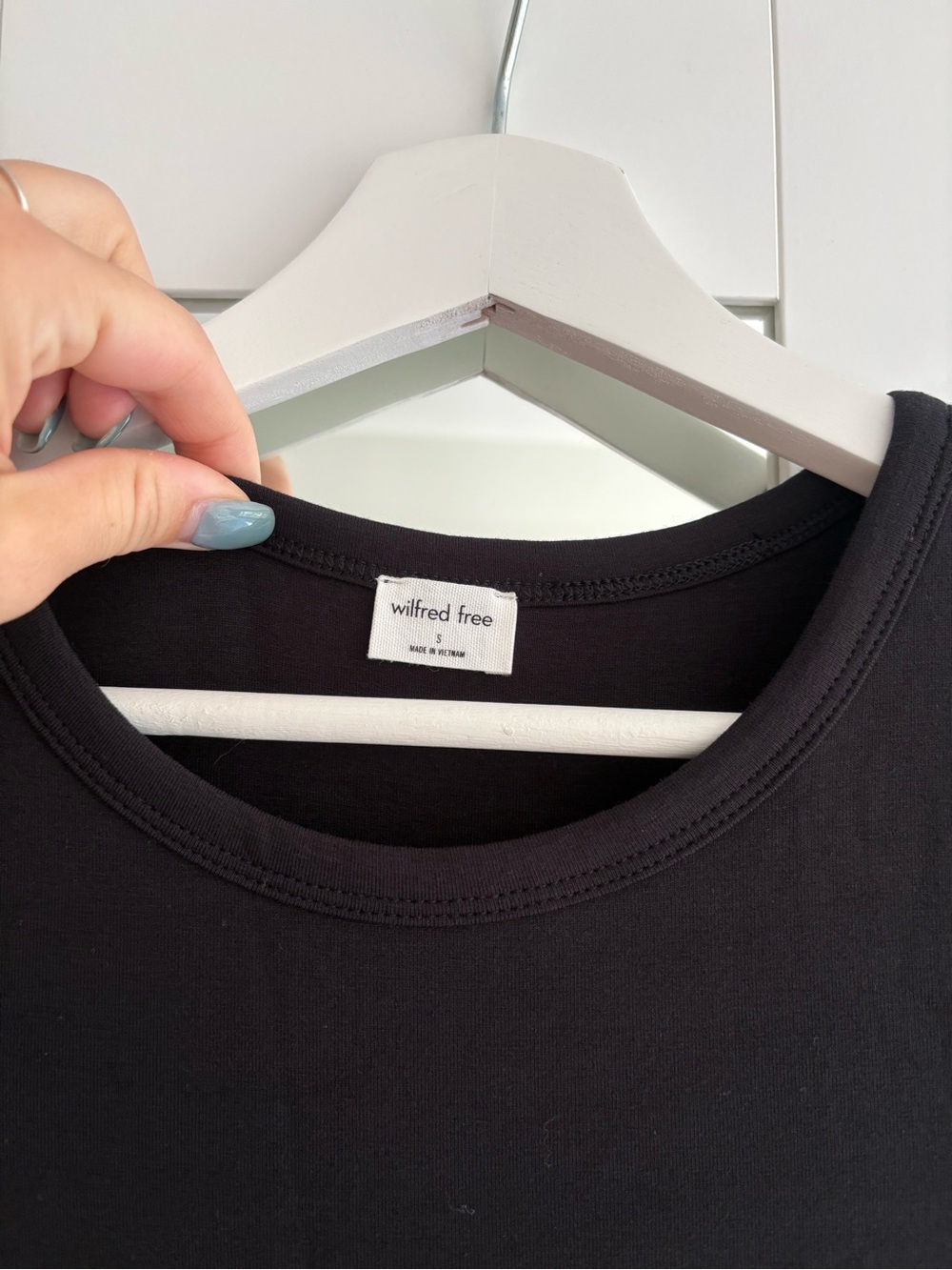 Aritzia Wilfred Black Short Sleeve Dress - Picture 3 of 3